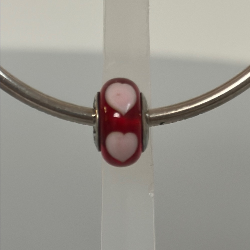 Pandora Red and Pink Heart Charm